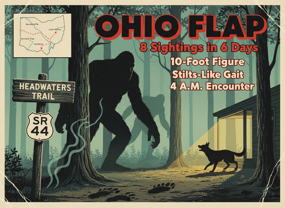 Something Is Moving Through Ohio: Eight Bigfoot Sightings in Six Days Has Portage County on Edge