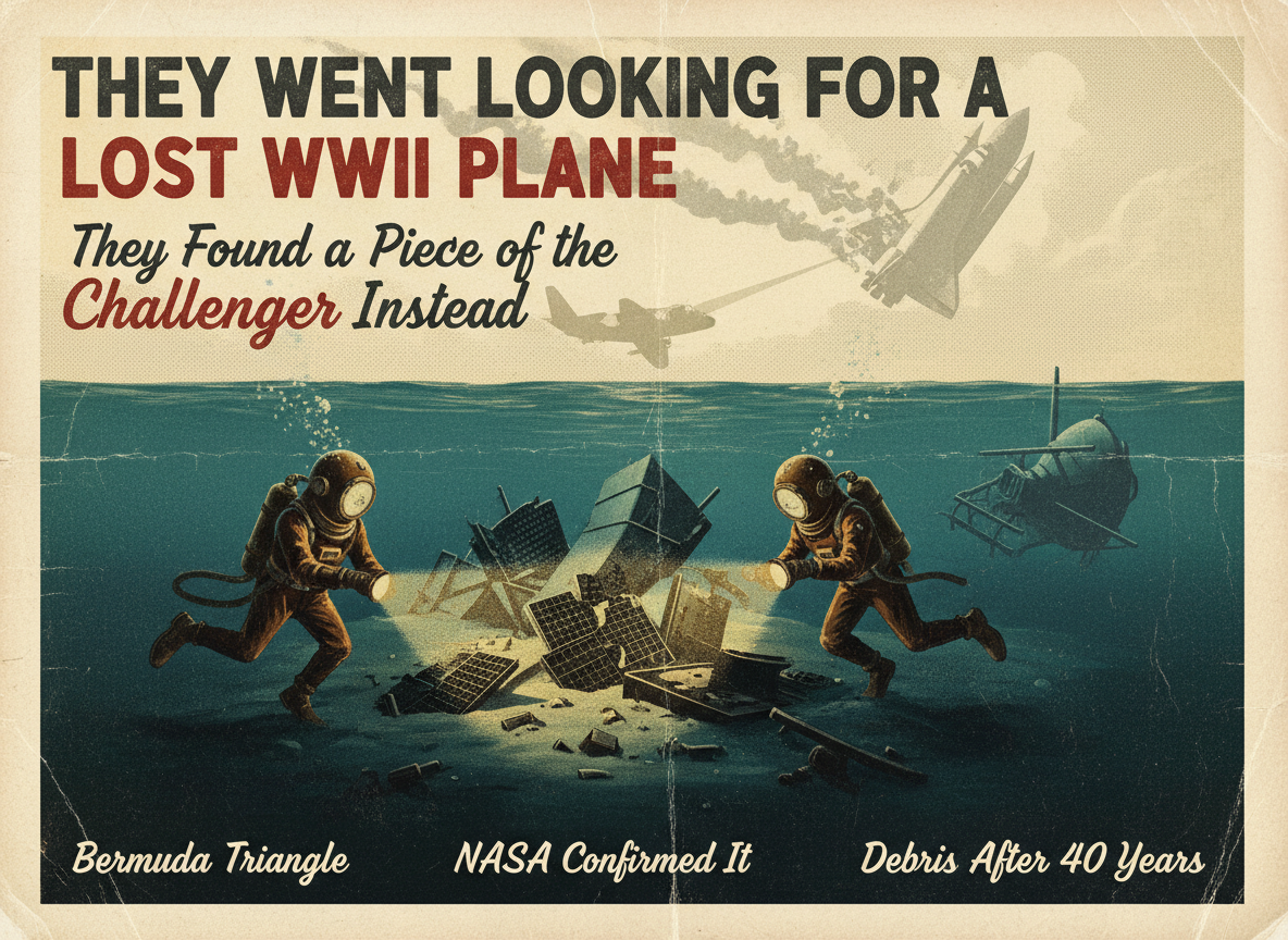 They Went Looking for a Lost WWII Plane in the Bermuda Triangle. They Found a Piece of the Challenger Instead.