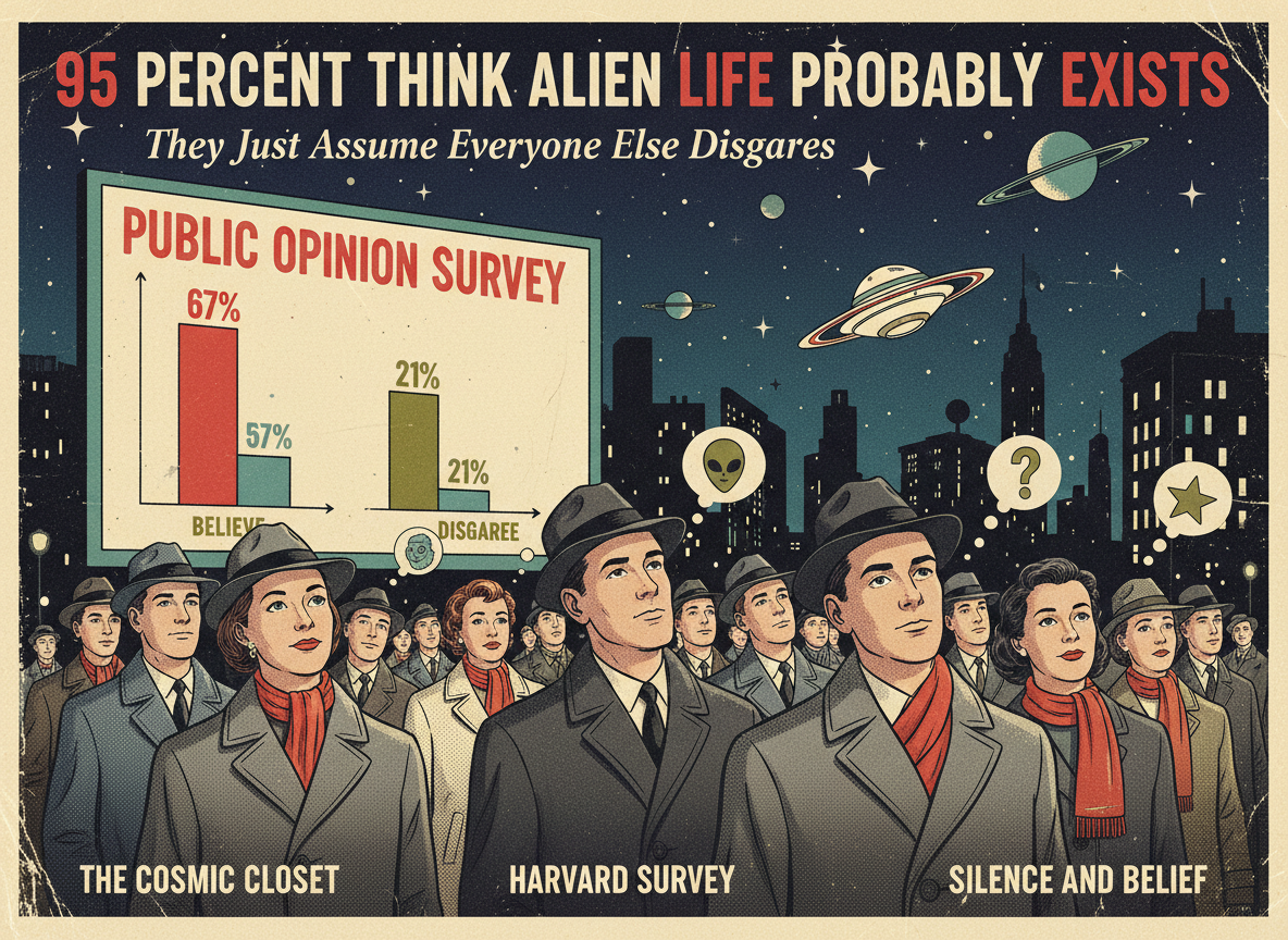 95 Percent of People Think Alien Life Probably Exists. They Just Assume Everyone Else Disagrees.