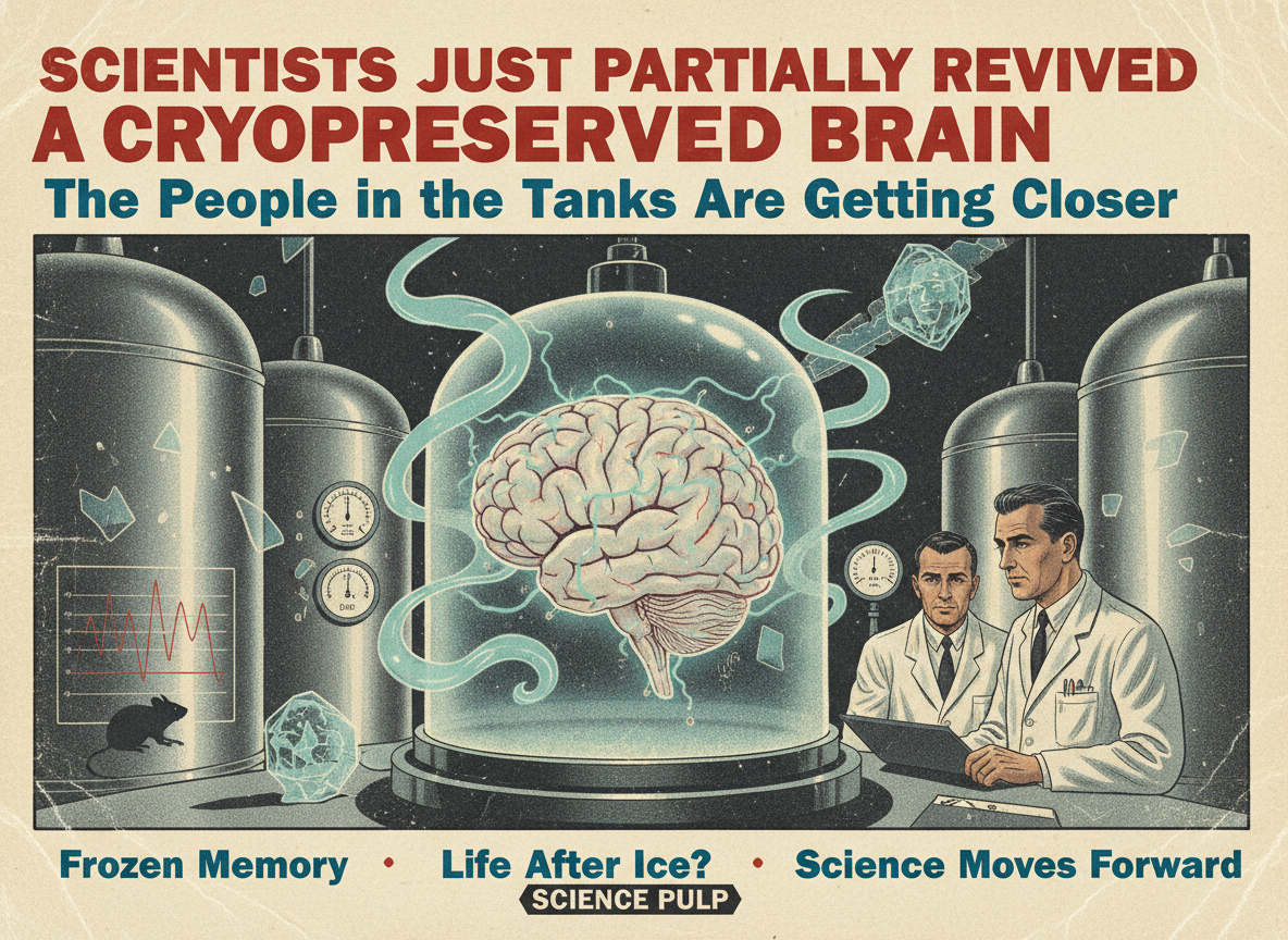 Scientists Just Partially Revived a Cryopreserved Brain. The People in the Tanks Are Getting Closer.