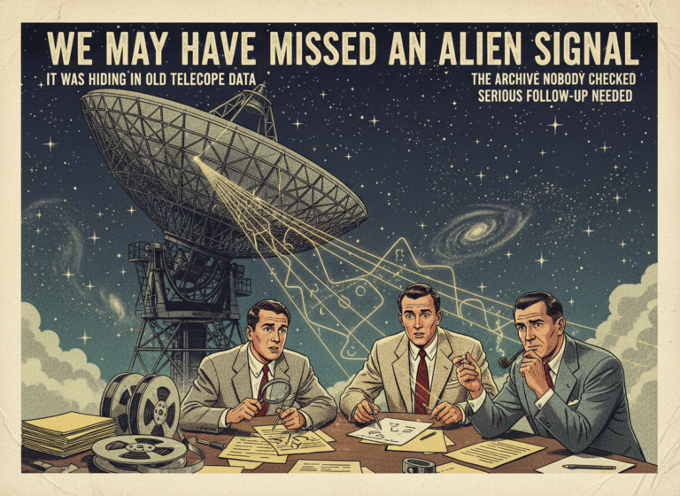 Scientists May Have Found a Signal From an Alien Civilization. The Problem Is It Came From a Telescope We Forgot About.
