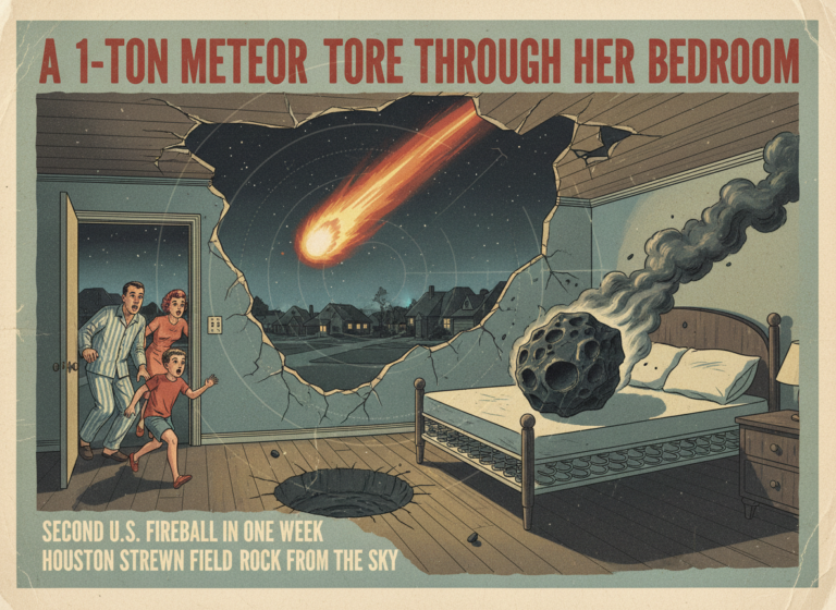 A 1-Ton Meteor Just Tore Through a Woman's Bedroom in Houston. This Is the Second Time in One Week.