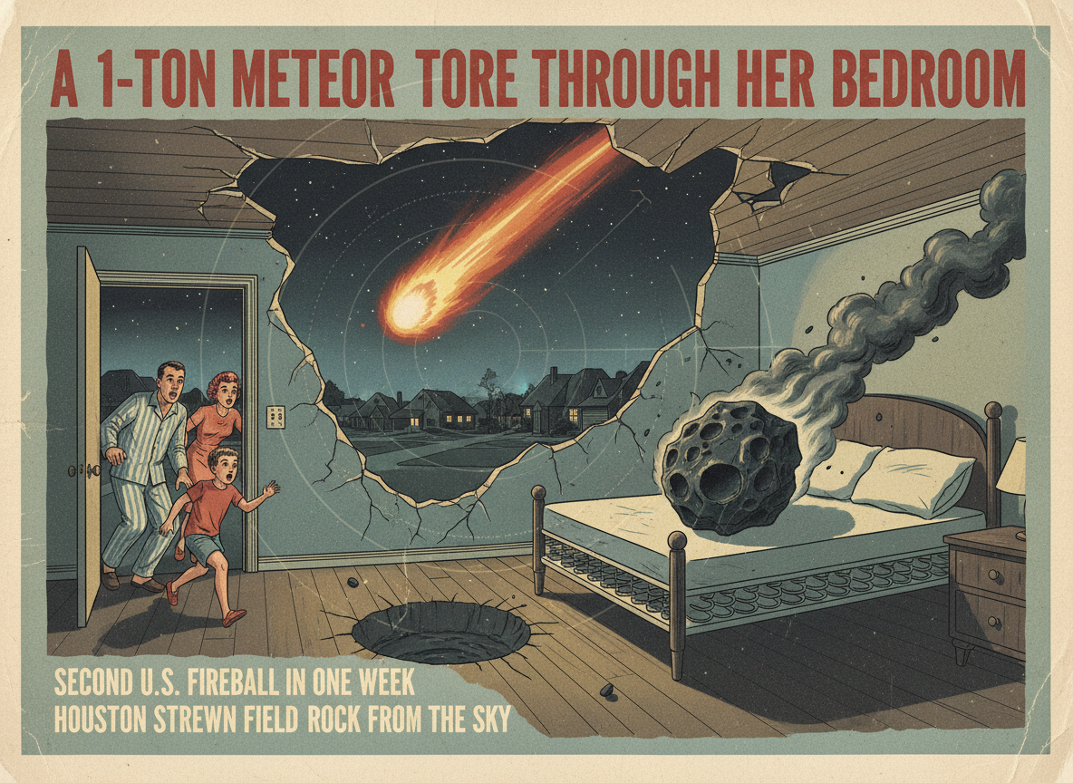 A 1-Ton Meteor Just Tore Through a Woman’s Bedroom in Houston. This Is the Second Time in One Week.