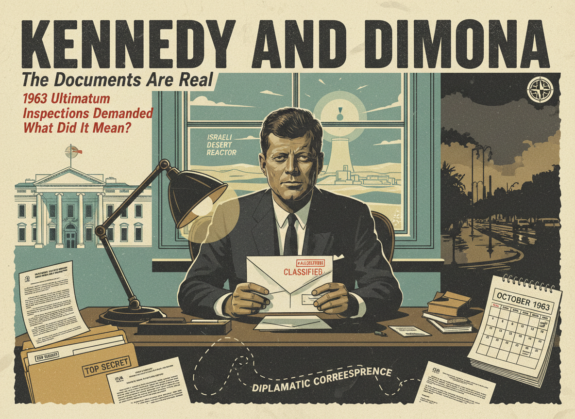Kennedy Pushed Hard on Dimona. Then He Was Killed. The Documents Are Real — the Question Is What They Mean.