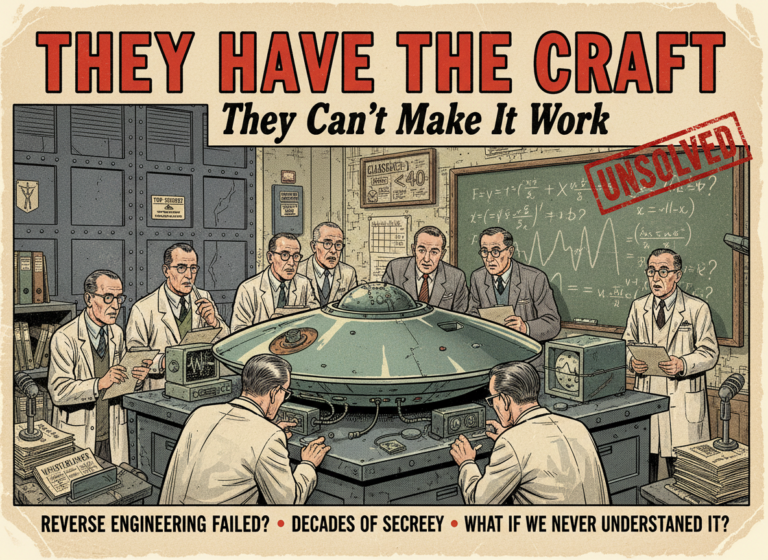 They Have the Craft. They Can't Figure Out How It Works. That May Be the Most Disturbing Part of the Disclosure Story.