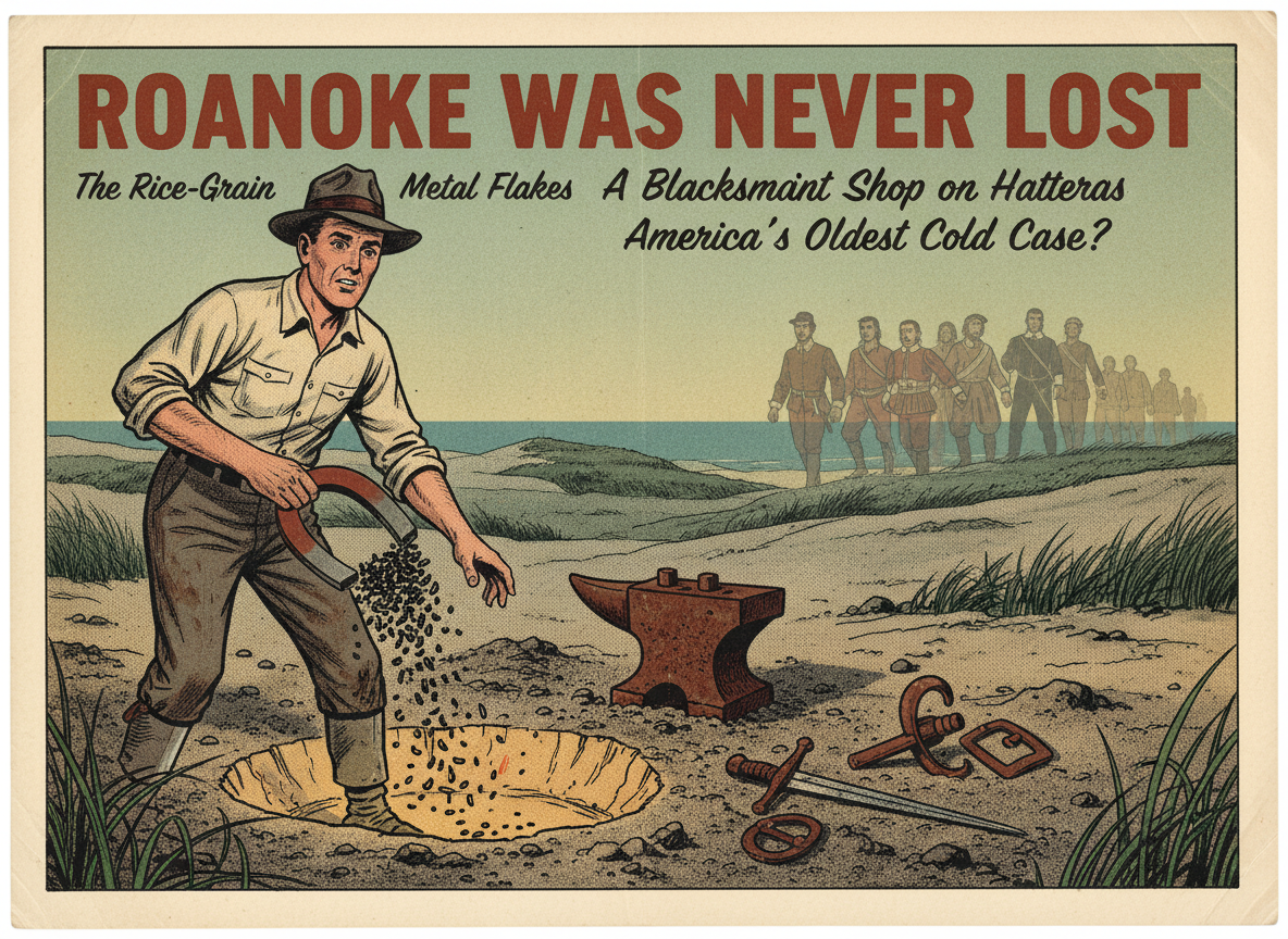The Lost Colony of Roanoke Was Never Lost. An Amateur Archaeologist Just Proved It With Metal Flakes the Size of Rice Grains.