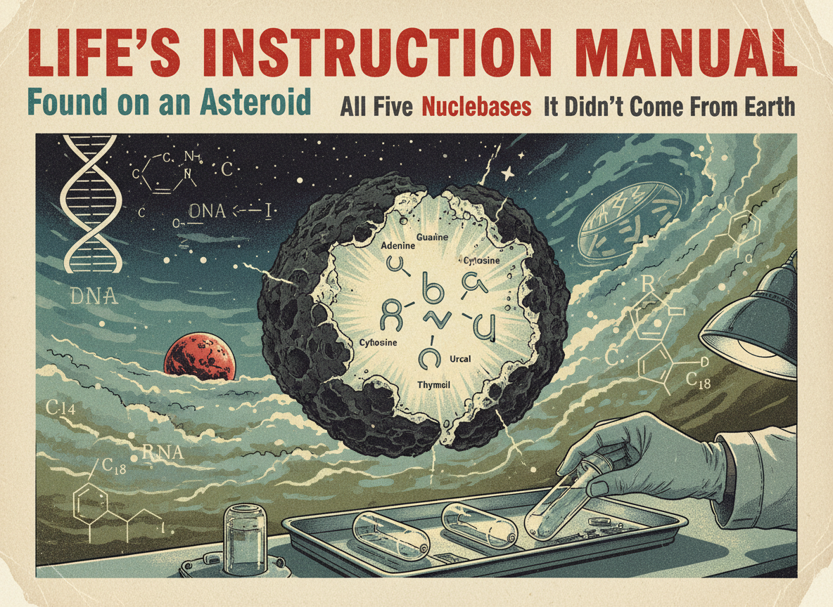 Life’s Instruction Manual Was Found on an Asteroid — And It Didn’t Come From Earth