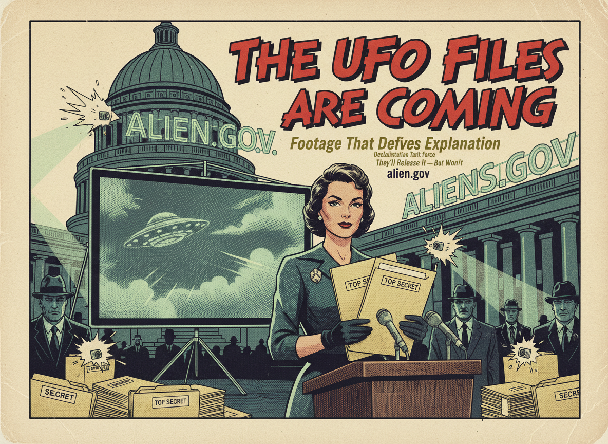 The UFO Files Are Coming. The Congresswoman Who Chairs the Declassification Task Force Says They Include Footage That Defies Explanation.
