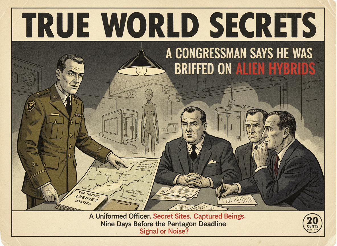 A Uniformed US Army Officer Briefed Matt Gaetz on a Secret Program. Captured Aliens Were Breeding With Humans.