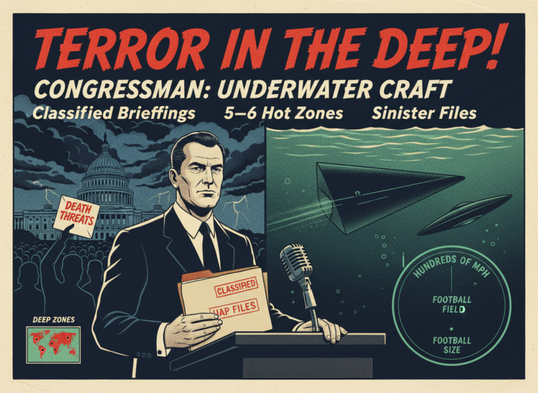 A Congressman Has Been Receiving Death Threats. He Says Alien Craft the Size of a Football Field Are Moving at Hundreds of Miles Per Hour Underwater.