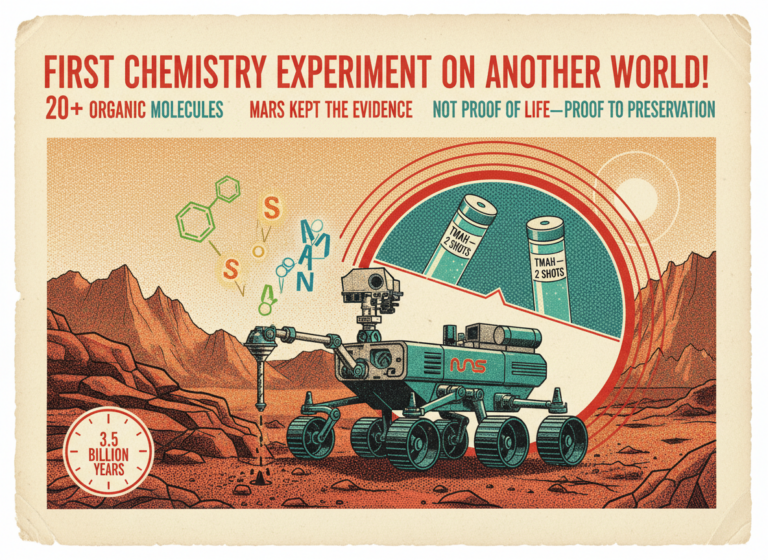 NASA's Curiosity Rover Just Ran the First Chemistry Experiment Ever Attempted on Another Planet. It Found 20-Plus Organic Molecules, Including a DNA Precursor.