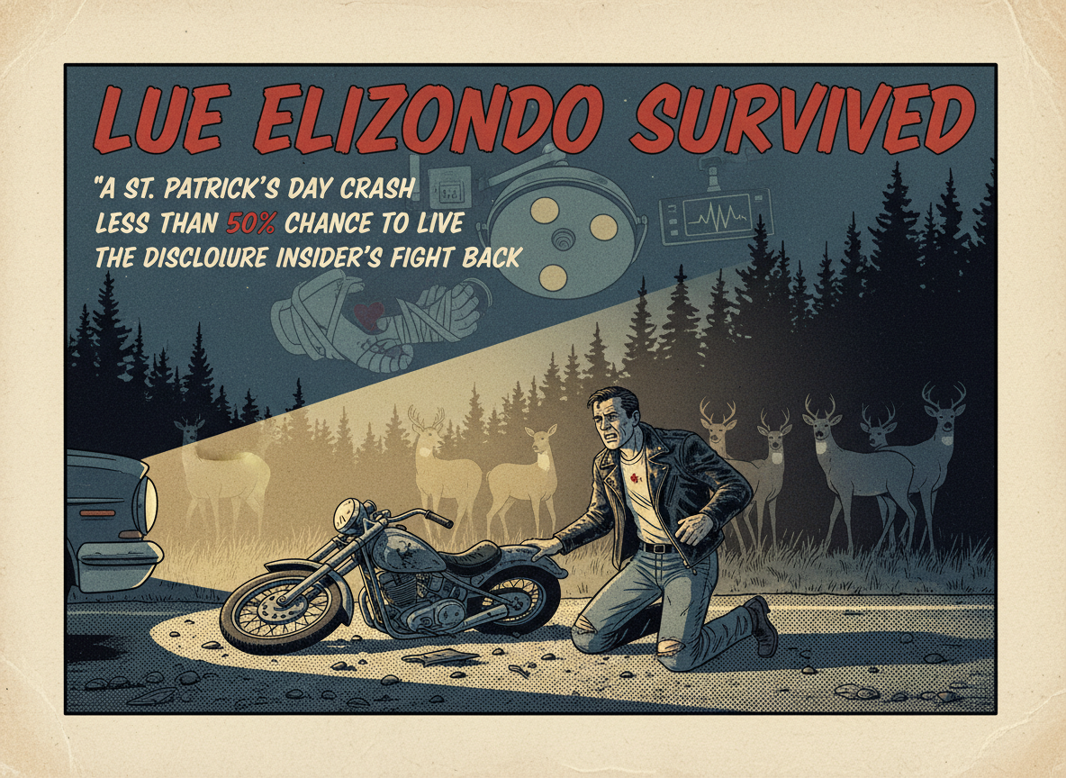Luis Elizondo Survived a Near-Fatal Motorcycle Crash on St. Patrick’s Day. He Had Less Than 50% Chance of Living.
