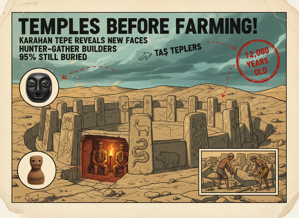 They Built a Temple Complex Before They Had Farming, Writing, or Pottery. New Finds at Karahan Tepe Just Made the Mystery Bigger.