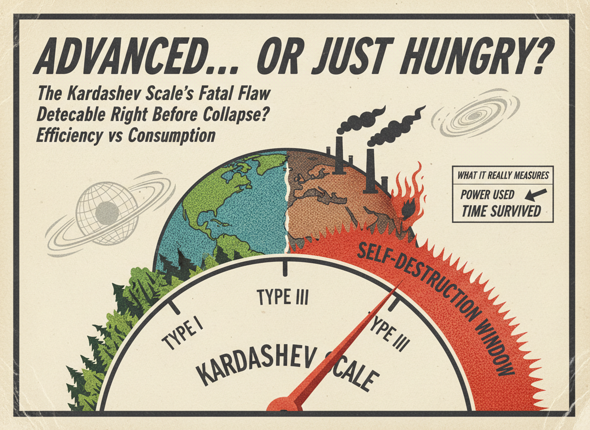 The Scale Scientists Use to Rank Alien Civilizations Has a Fatal Flaw. What It Actually Measures Is How Fast a Species Destroys Itself.