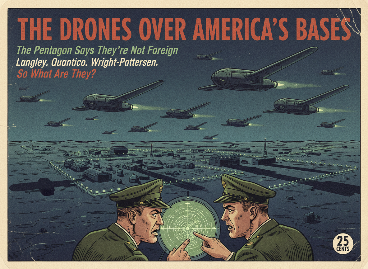 Drones Are Flying Over Sensitive Military Bases Across the US. The Pentagon Says They Are Not Foreign.