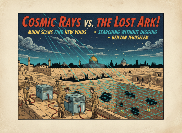 Archaeologists Are Using Cosmic Ray Detectors to Scan the Ground Under Jerusalem for the Ark of the Covenant. Previous Scans Already Found Unknown Voids.