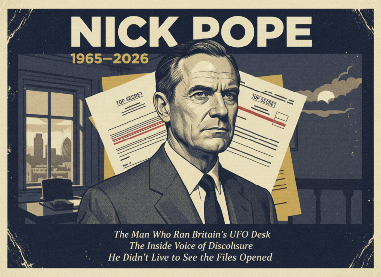 Nick Pope, the Man Who Ran the British Government's UFO Desk, Has Died. He Was 60.