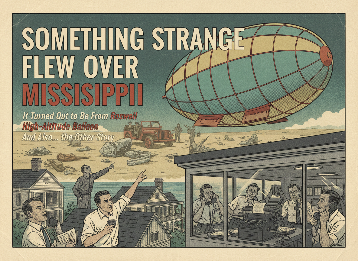 Something Strange Was Flying Over Mississippi. It Turned Out to Be From Roswell.