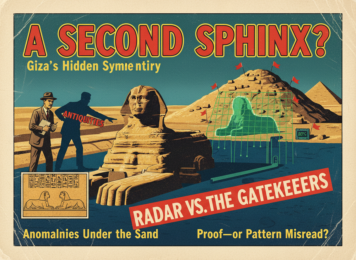 An Italian Radar Engineer Says There Is a Second Sphinx Buried at Giza, and the Evidence Is Not Nothing