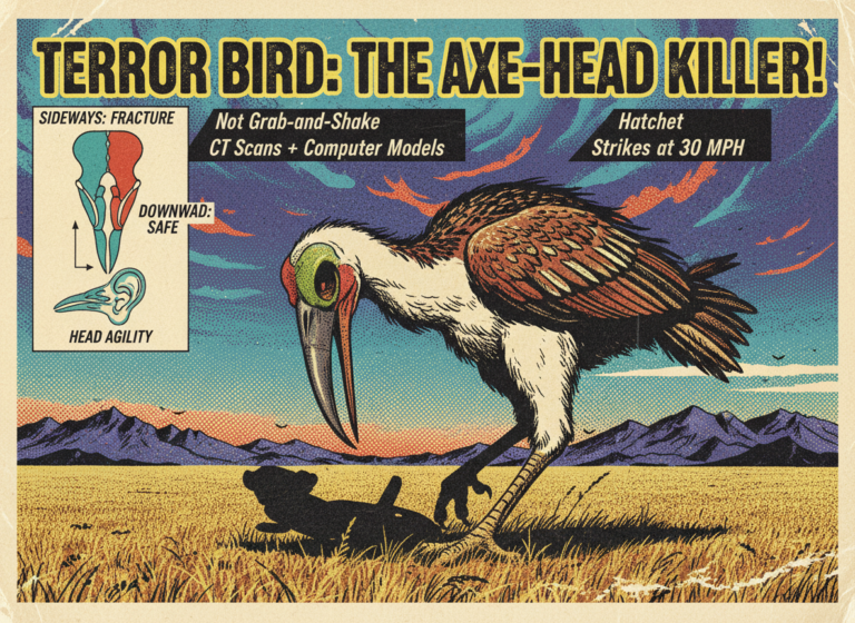 We Were Wrong About the Terror Bird. It Didn't Grab and Shake. It Swung Its Head Like an Axe.