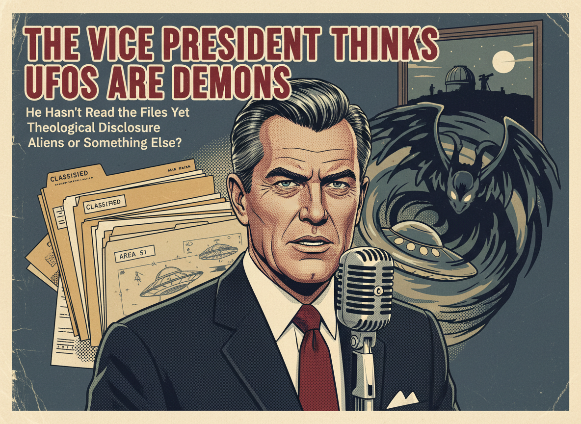 The Vice President of the United States Believes UFOs Are Demons. He Hasn’t Read the Files Yet.