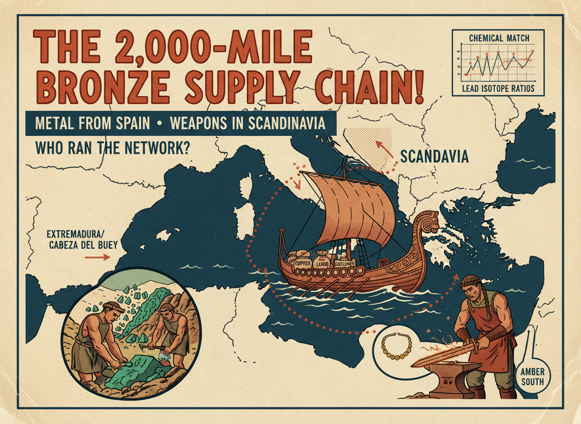 Bronze Age Scandinavians Were Getting Their Metal from Spain. Someone Had to Organize That Trade Network.