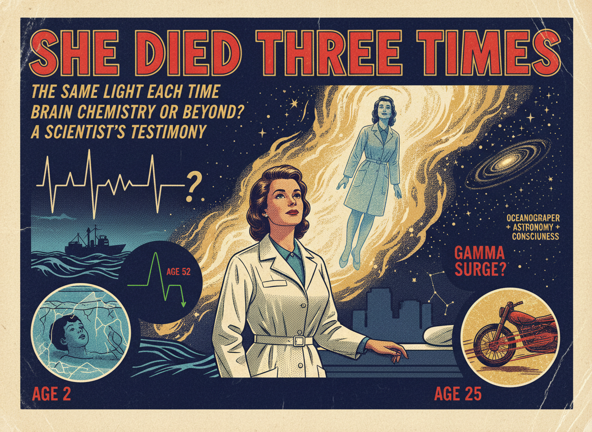 A NASA Scientist Died Three Times Over 50 Years. Each Time She Came Back With the Same Description.