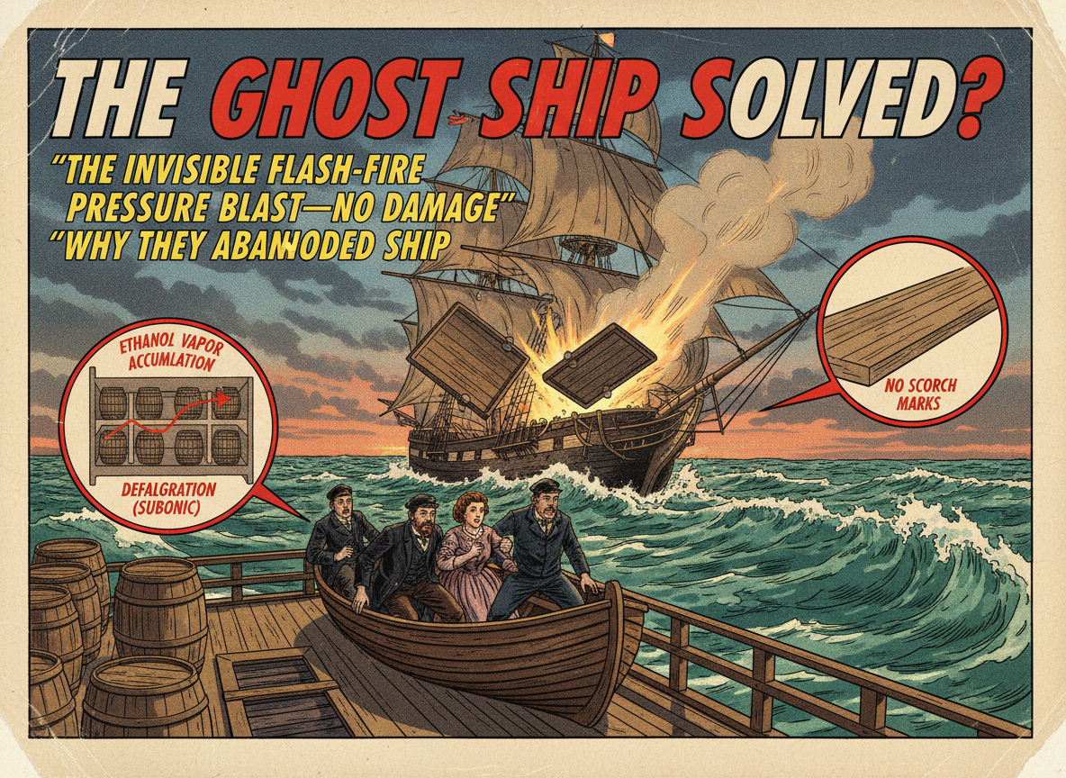 The Mary Celeste Sailed Without Its Crew for Ten Days Through the Open Atlantic. A New Chemical Experiment Finally Explains Why.