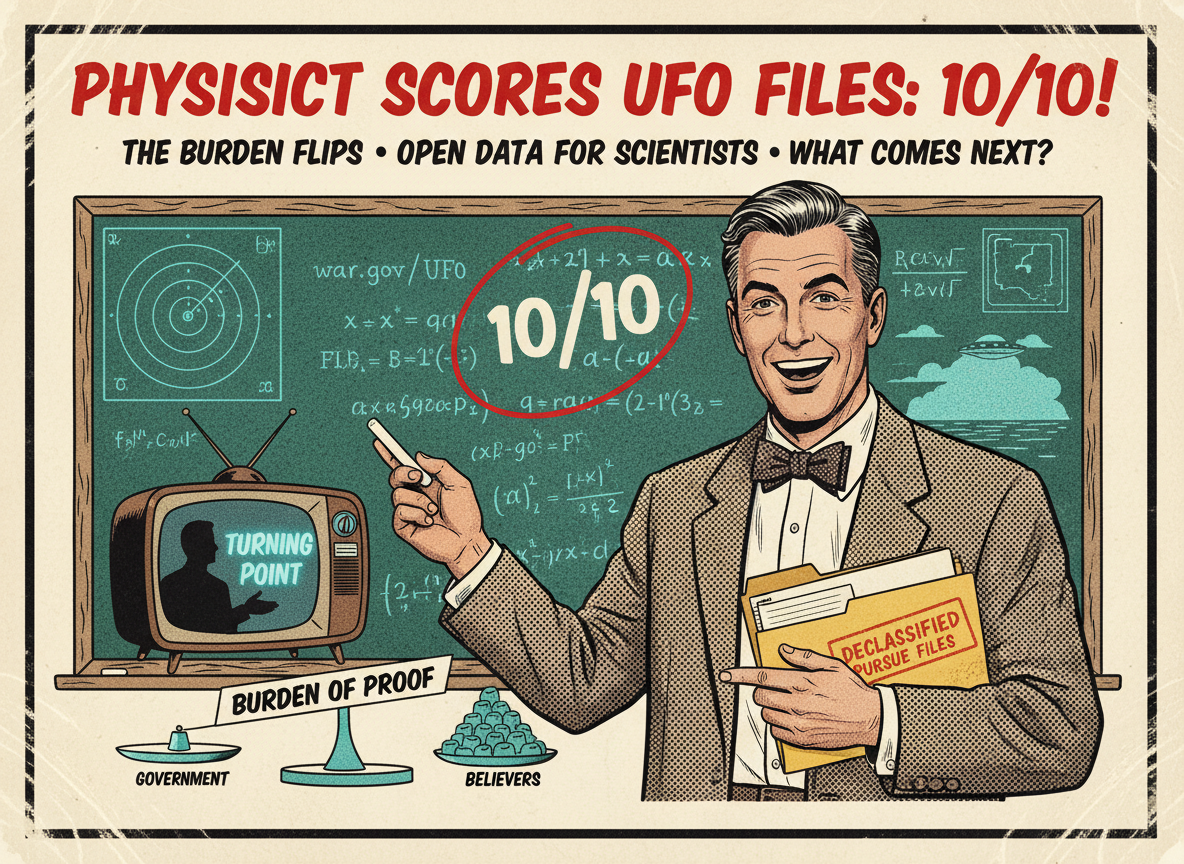 Michio Kaku Rated the Pentagon UFO File Release a “10 Out of 10.” He Said the Burden of Proof Has Officially Flipped.