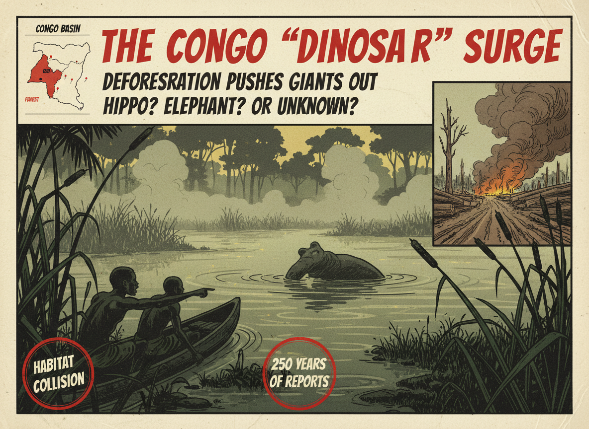 People in the Congo Are Reporting a Living Dinosaur More Than Ever. Scientists Think They Know Why, and It Is Not What You Want to Hear.