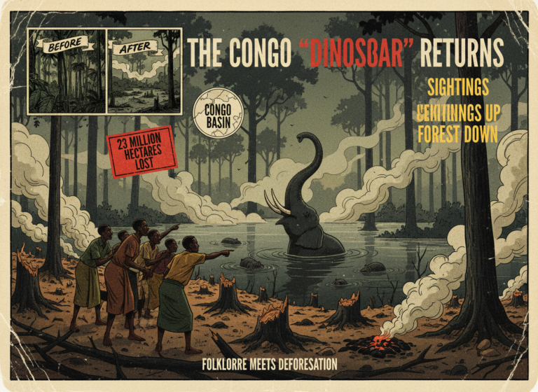 Congo's Dinosaur Creature Is Being Seen More Than Ever. The Reason Says Something Uncomfortable About the Real World.