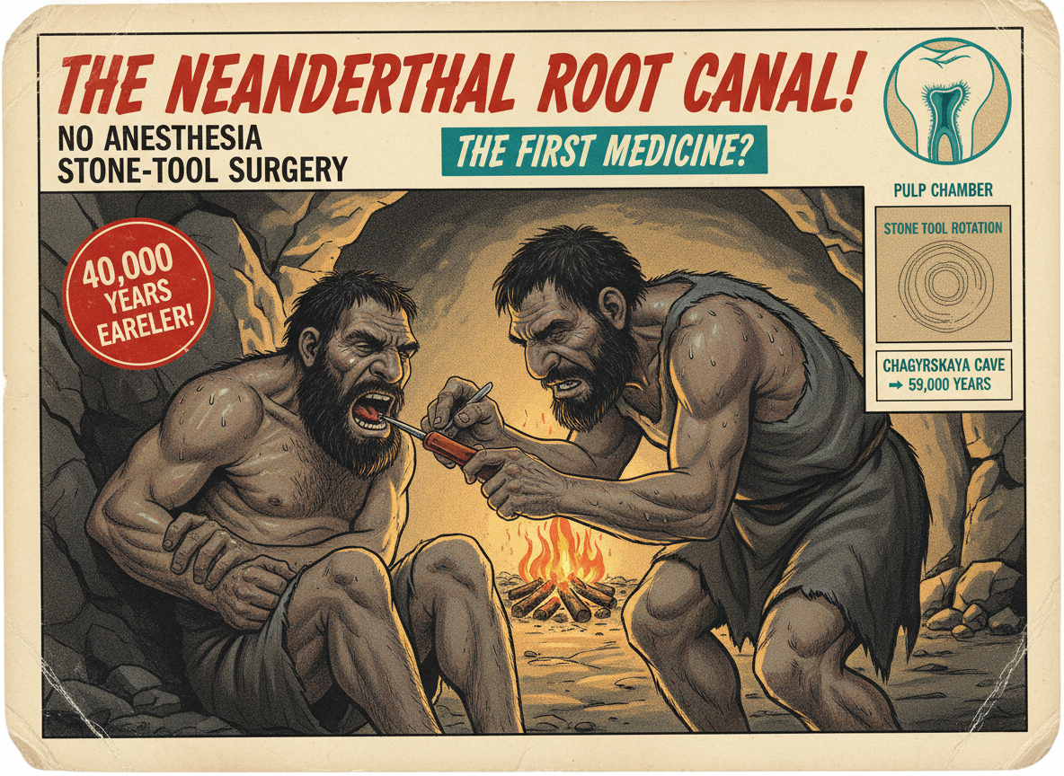 A Neanderthal Had a Toothache 59,000 Years Ago. Someone Drilled It Out With a Stone Tool.
