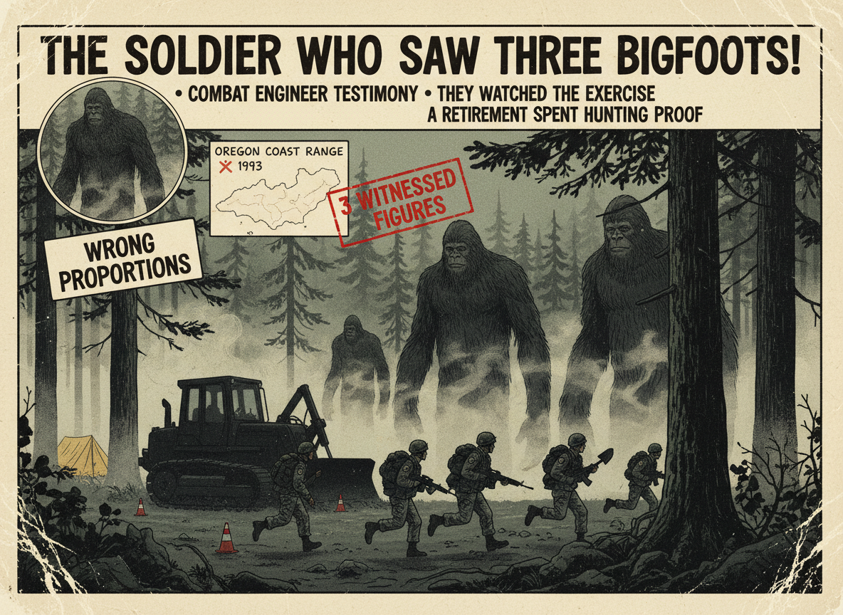 An Army Combat Engineer Saw Three Nine-Foot Hominids in Oregon in 1993. He Has Spent His Retirement Looking for More.