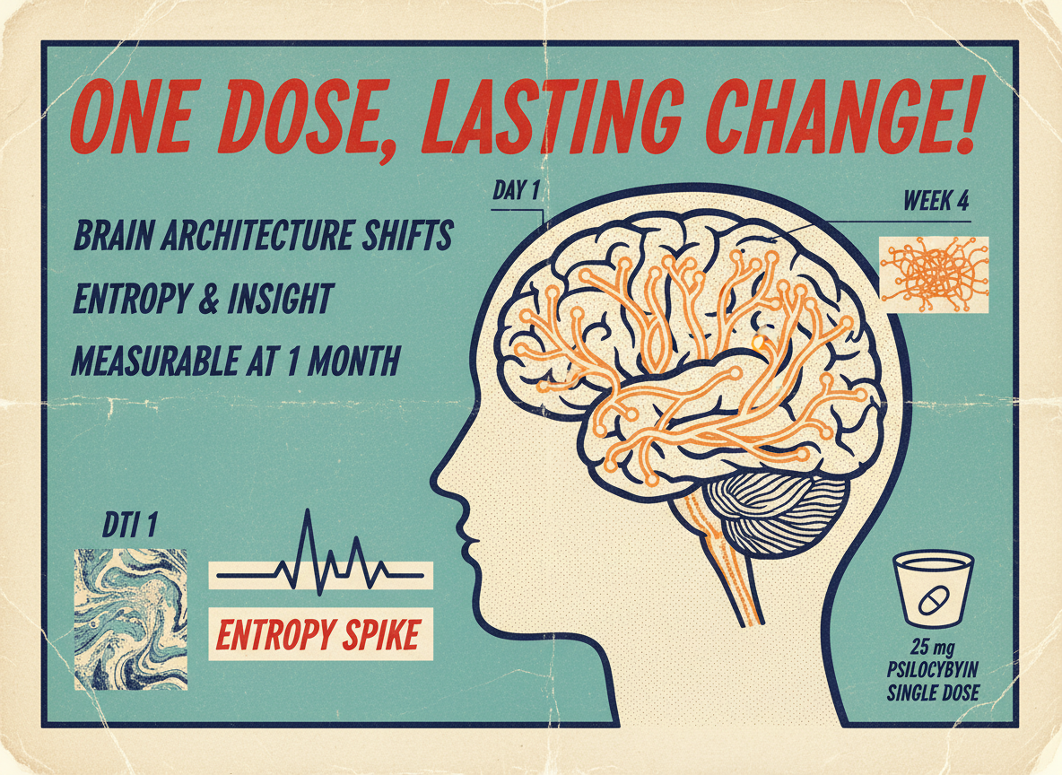 One Dose of Magic Mushrooms Changed the Physical Structure of People’s Brains. A Month Later the Changes Were Still There.