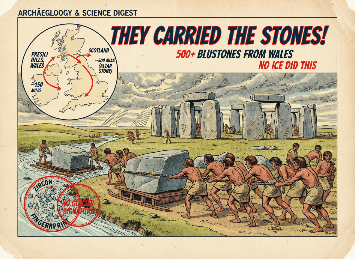 Science Just Confirmed That Humans Moved the Stones at Stonehenge. Here Is How Far They Carried Them.