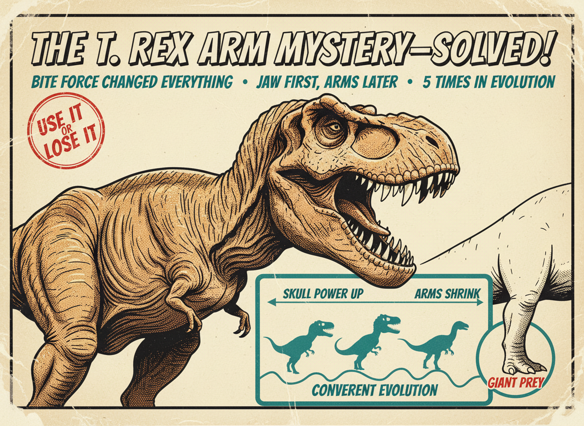 The T. Rex Arm Mystery Is Solved. The Jaws Got So Good That the Arms Became Useless. Then They Got Smaller.