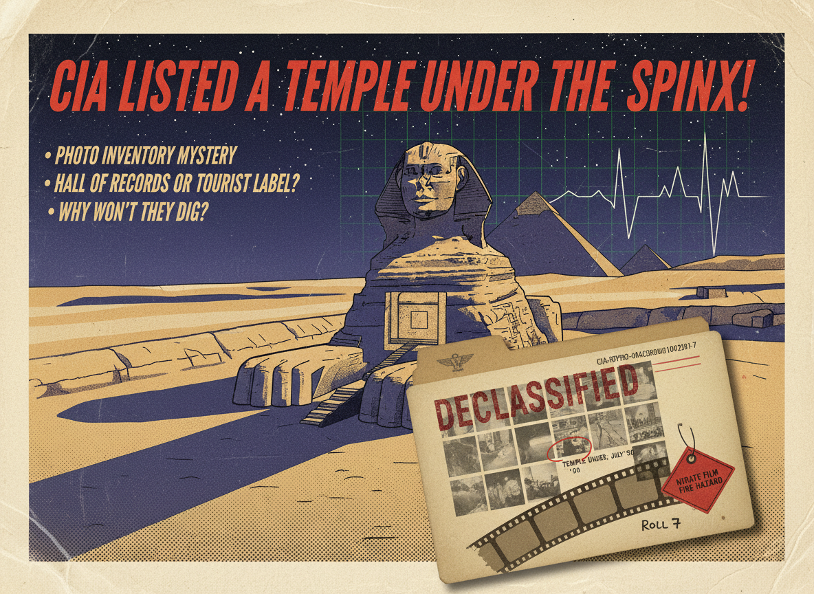 A CIA Document From 1952 Listed a “Temple Under Sphinx” Among Its Photo Inventory. Nobody Has Looked Under There Yet.