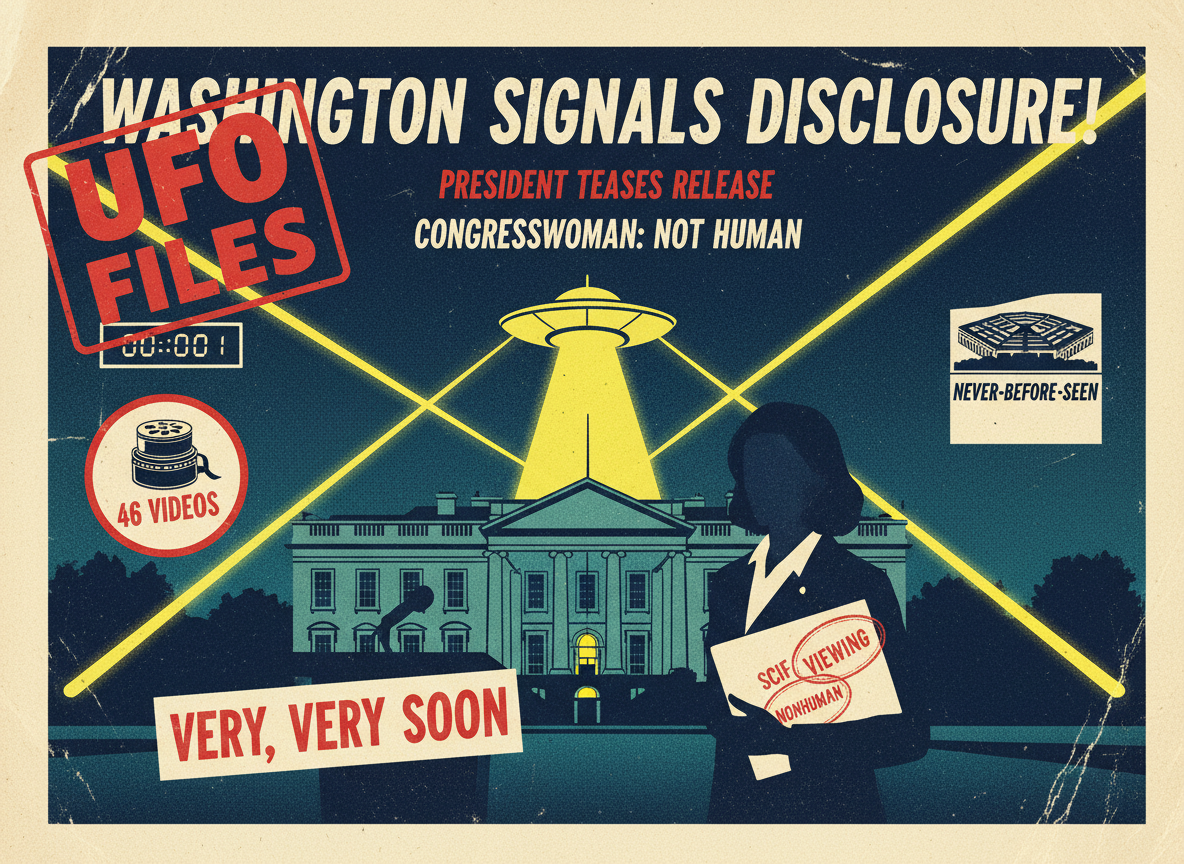Trump Says UFO Files Are Coming “Very, Very Soon.” A Congresswoman Says She Already Saw the Evidence, and It Isn’t Human.